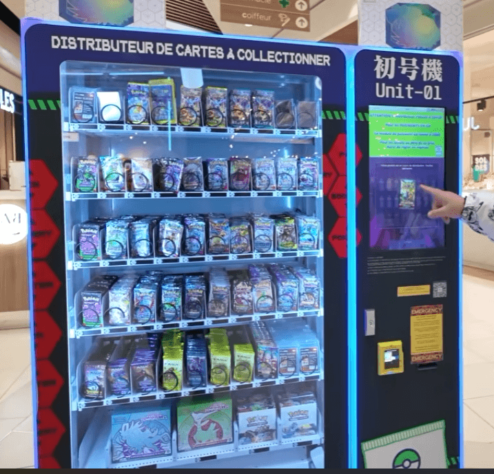 Écran tactile du distributeur Gang de Cartes